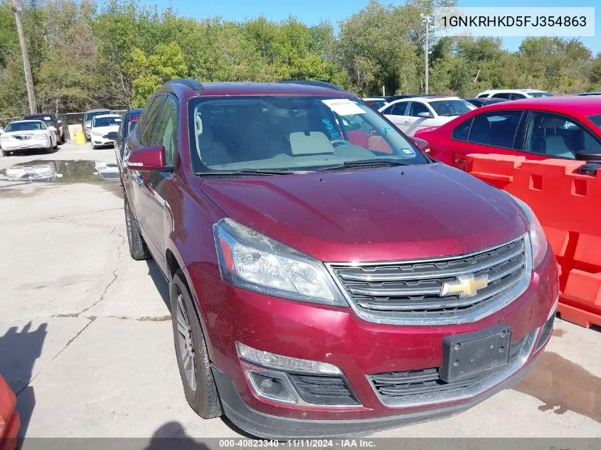 2015 Chevrolet Traverse 2Lt VIN: 1GNKRHKD5FJ354863 Lot: 40823340