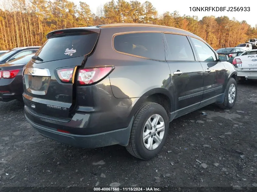 2015 Chevrolet Traverse Ls VIN: 1GNKRFKD8FJ256933 Lot: 40867560