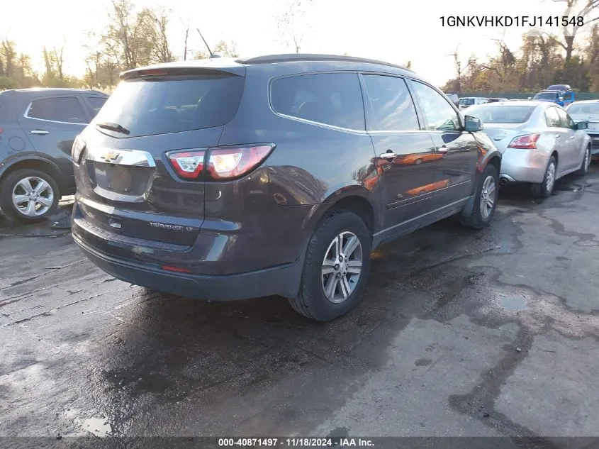 2015 Chevrolet Traverse 2Lt VIN: 1GNKVHKD1FJ141548 Lot: 40871497