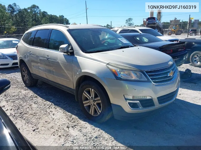 2015 Chevrolet Traverse 2Lt VIN: 1GNKRHKD9FJ160319 Lot: 40880757