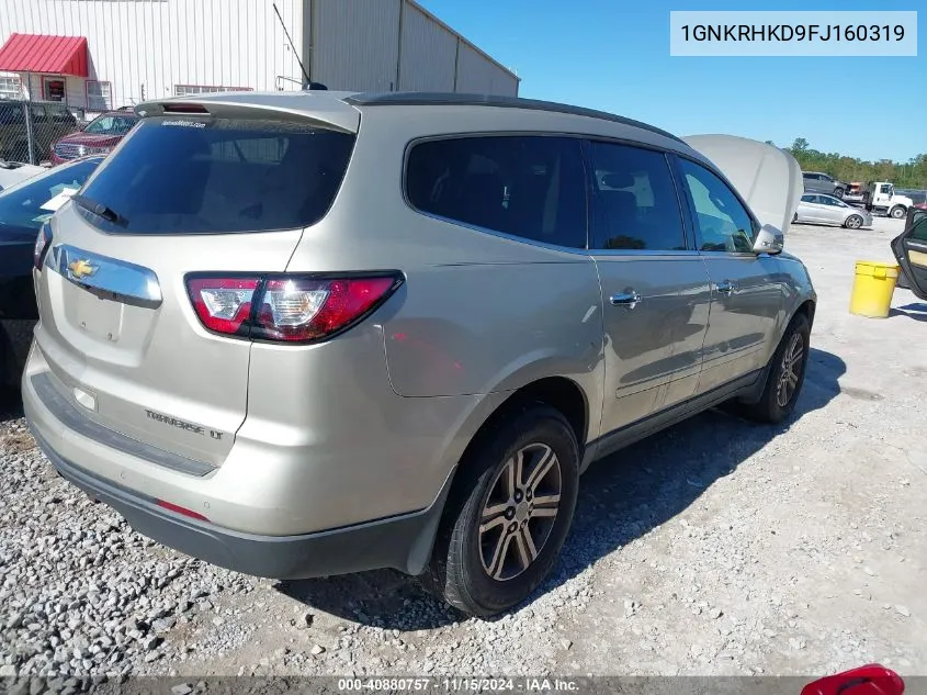 2015 Chevrolet Traverse 2Lt VIN: 1GNKRHKD9FJ160319 Lot: 40880757