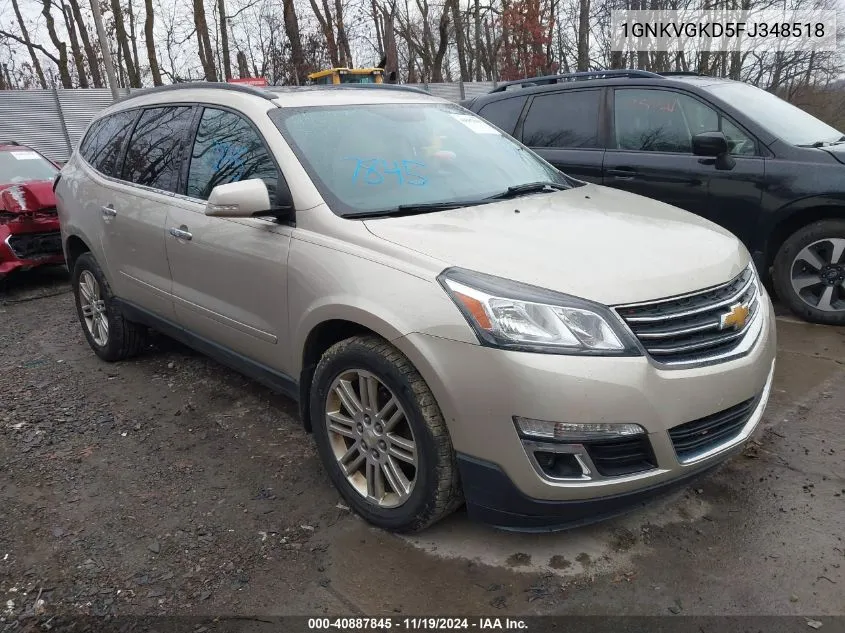 2015 Chevrolet Traverse 1Lt VIN: 1GNKVGKD5FJ348518 Lot: 40887845