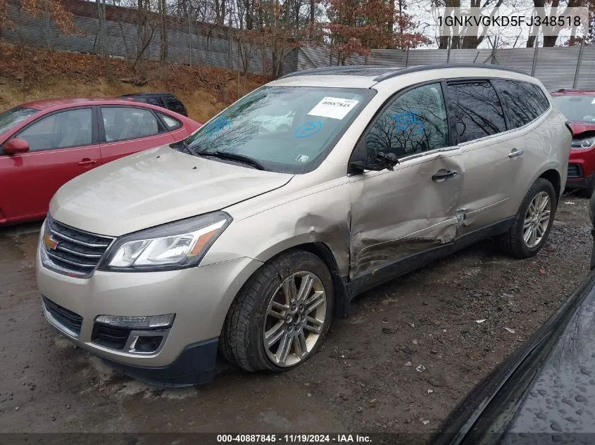 2015 Chevrolet Traverse 1Lt VIN: 1GNKVGKD5FJ348518 Lot: 40887845