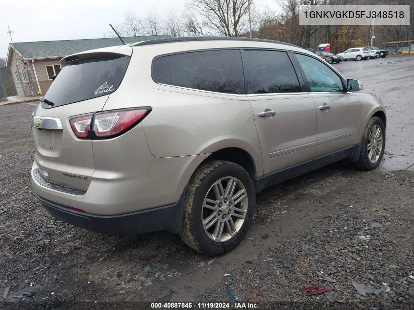 2015 Chevrolet Traverse 1Lt VIN: 1GNKVGKD5FJ348518 Lot: 40887845