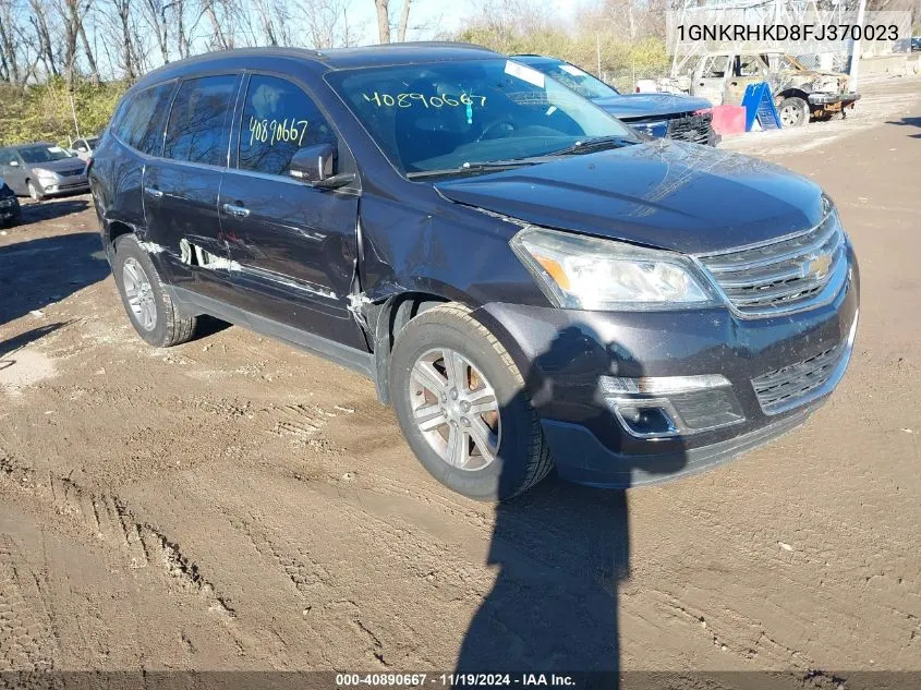 2015 Chevrolet Traverse 2Lt VIN: 1GNKRHKD8FJ370023 Lot: 40890667