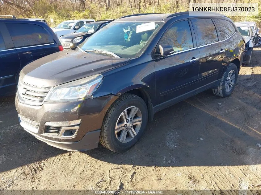 2015 Chevrolet Traverse 2Lt VIN: 1GNKRHKD8FJ370023 Lot: 40890667