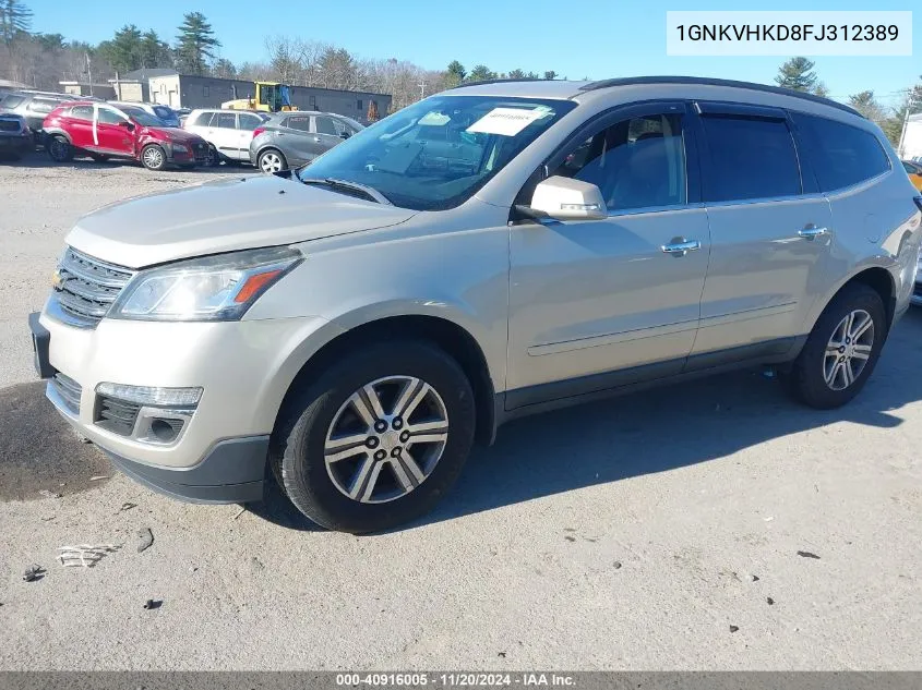 2015 Chevrolet Traverse 2Lt VIN: 1GNKVHKD8FJ312389 Lot: 40916005