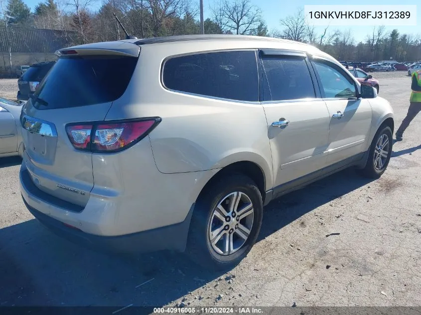 2015 Chevrolet Traverse 2Lt VIN: 1GNKVHKD8FJ312389 Lot: 40916005