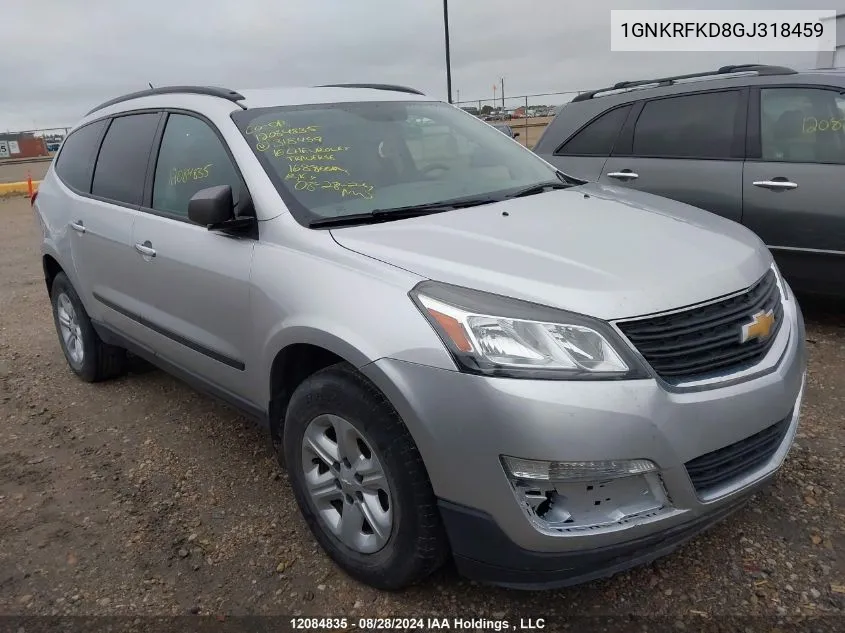 1GNKRFKD8GJ318459 2016 Chevrolet Traverse