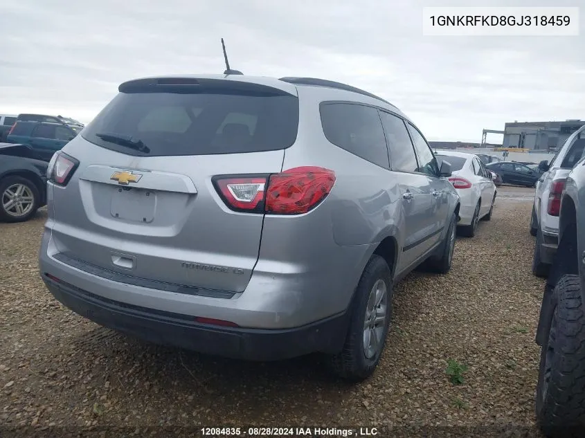 1GNKRFKD8GJ318459 2016 Chevrolet Traverse