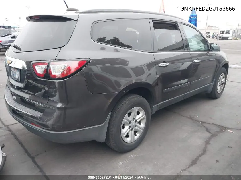 1GNKRFED2GJ153665 2016 Chevrolet Traverse Ls