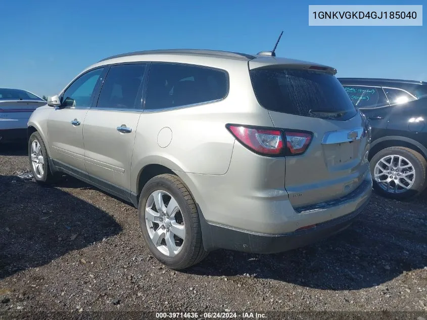 1GNKVGKD4GJ185040 2016 Chevrolet Traverse 1Lt