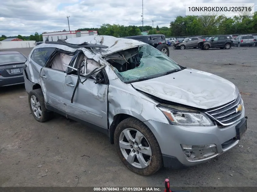 1GNKRGKDXGJ205716 2016 Chevrolet Traverse 1Lt