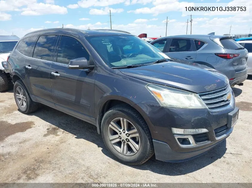 1GNKRGKD1GJ338753 2016 Chevrolet Traverse 1Lt