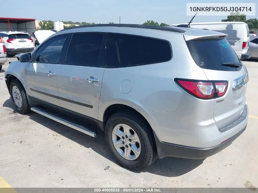 1GNKRFKD5GJ304714 2016 Chevrolet Traverse Ls