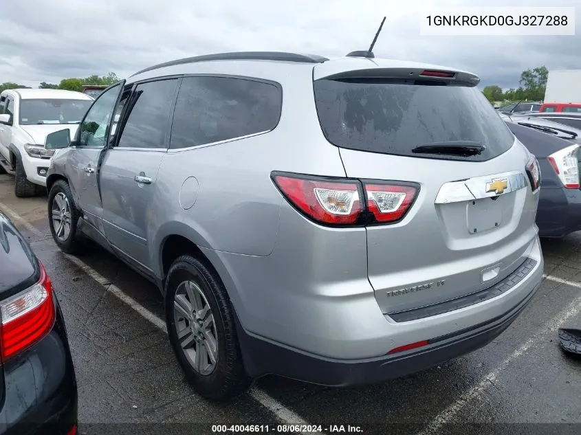 1GNKRGKD0GJ327288 2016 Chevrolet Traverse 1Lt