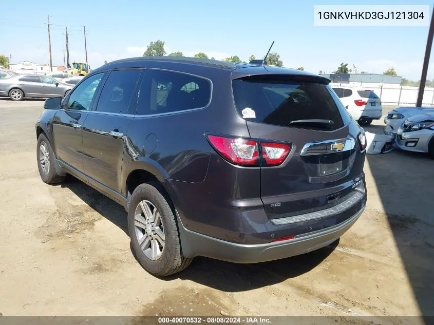 1GNKVHKD3GJ121304 2016 Chevrolet Traverse 2Lt