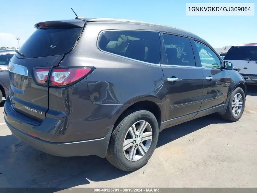 2016 Chevrolet Traverse 1Lt VIN: 1GNKVGKD4GJ309064 Lot: 40125701