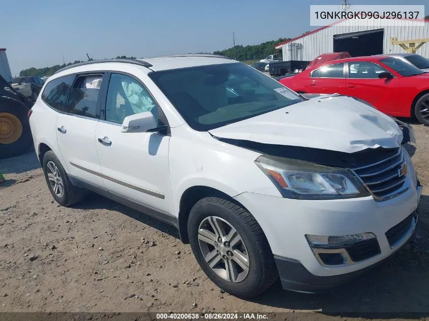 2016 Chevrolet Traverse 1Lt VIN: 1GNKRGKD9GJ296137 Lot: 40200638