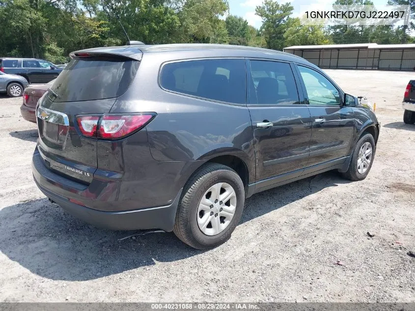 1GNKRFKD7GJ222497 2016 Chevrolet Traverse Ls