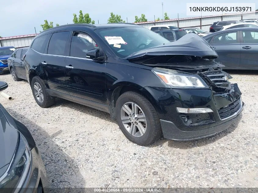 2016 Chevrolet Traverse 1Lt VIN: 1GNKRGKD6GJ153971 Lot: 40238684