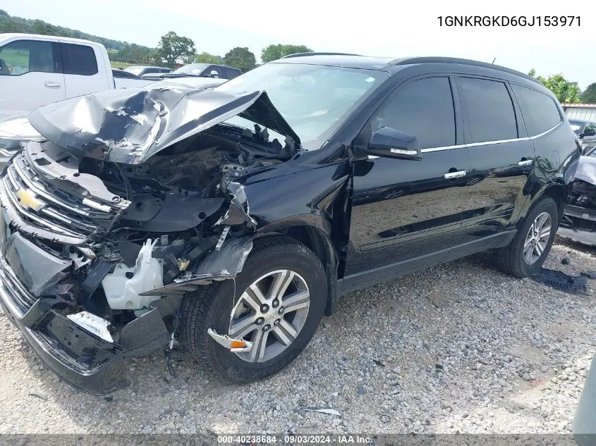 2016 Chevrolet Traverse 1Lt VIN: 1GNKRGKD6GJ153971 Lot: 40238684