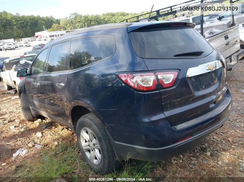 2016 Chevrolet Traverse Ls VIN: 1GNKRFKD8GJ293109 Lot: 40261296