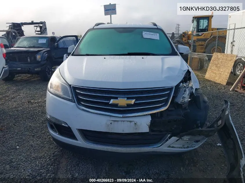 1GNKVHKD3GJ327805 2016 Chevrolet Traverse 2Lt