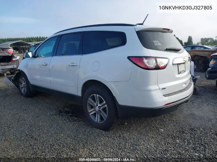 1GNKVHKD3GJ327805 2016 Chevrolet Traverse 2Lt