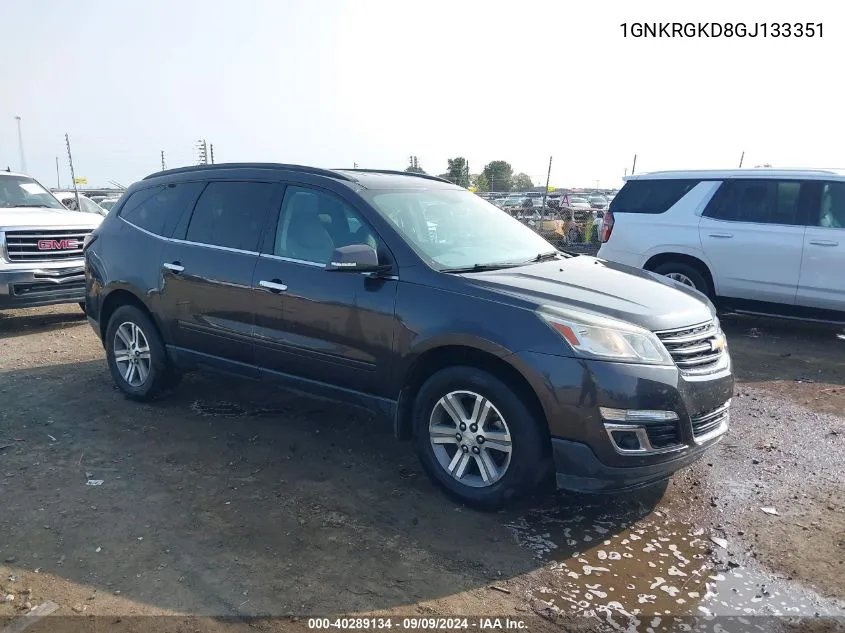 1GNKRGKD8GJ133351 2016 Chevrolet Traverse 1Lt