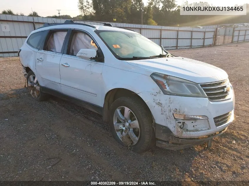 2016 Chevrolet Traverse Ltz VIN: 1GNKRJKDXGJ134465 Lot: 40382209