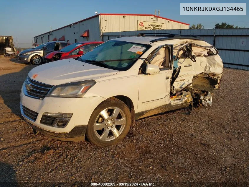 2016 Chevrolet Traverse Ltz VIN: 1GNKRJKDXGJ134465 Lot: 40382209