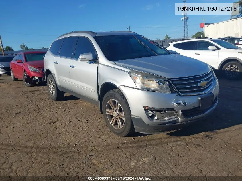 2016 Chevrolet Traverse 2Lt VIN: 1GNKRHKD1GJ127218 Lot: 40389375