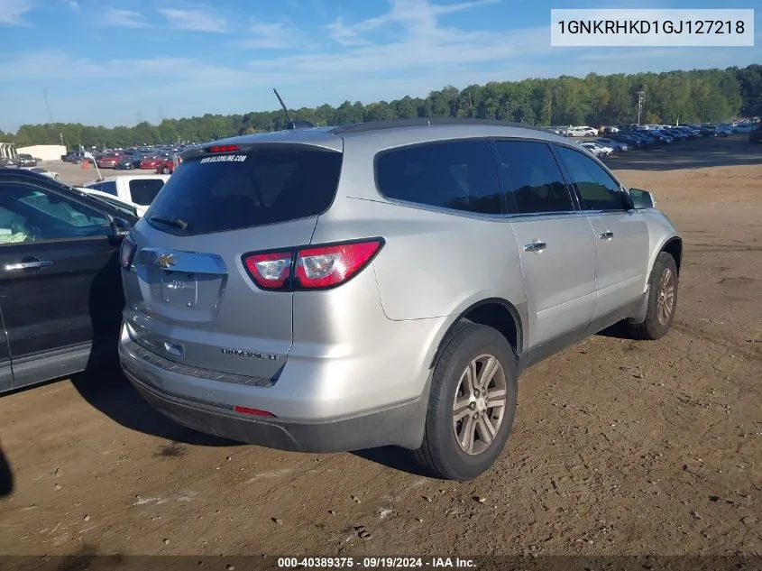 2016 Chevrolet Traverse 2Lt VIN: 1GNKRHKD1GJ127218 Lot: 40389375