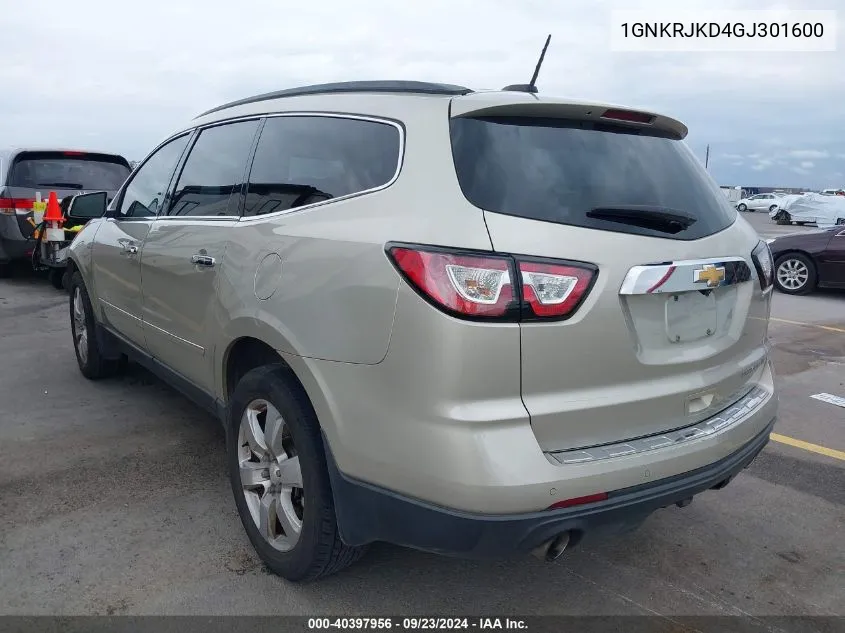 1GNKRJKD4GJ301600 2016 Chevrolet Traverse Ltz