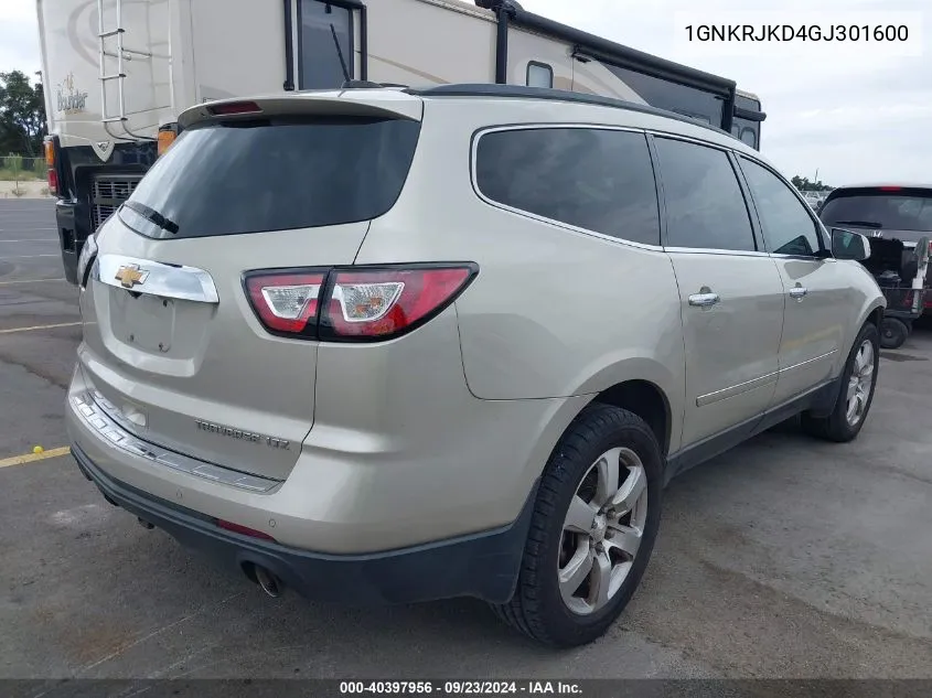 1GNKRJKD4GJ301600 2016 Chevrolet Traverse Ltz