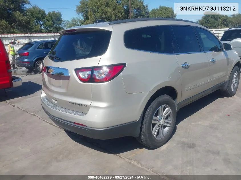 1GNKRHKD7GJ113212 2016 Chevrolet Traverse 2Lt