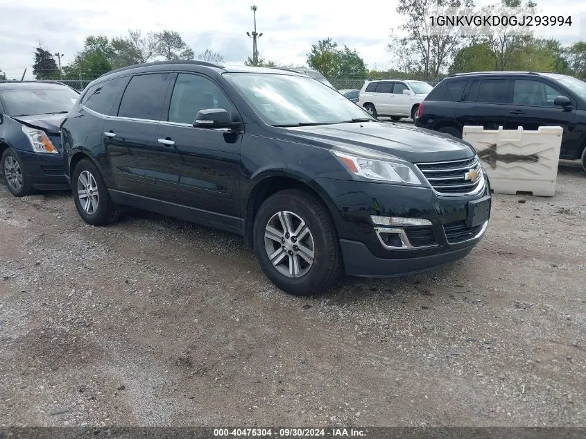 2016 Chevrolet Traverse 1Lt VIN: 1GNKVGKD0GJ293994 Lot: 40475304