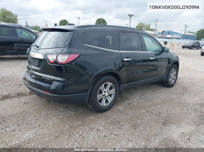 2016 Chevrolet Traverse 1Lt VIN: 1GNKVGKD0GJ293994 Lot: 40475304