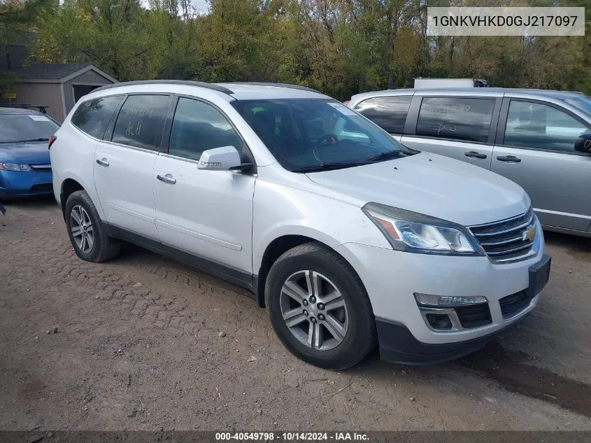 2016 Chevrolet Traverse 2Lt VIN: 1GNKVHKD0GJ217097 Lot: 40549798