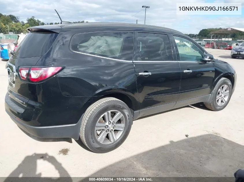 2016 Chevrolet Traverse 2Lt VIN: 1GNKVHKD9GJ166571 Lot: 40609034