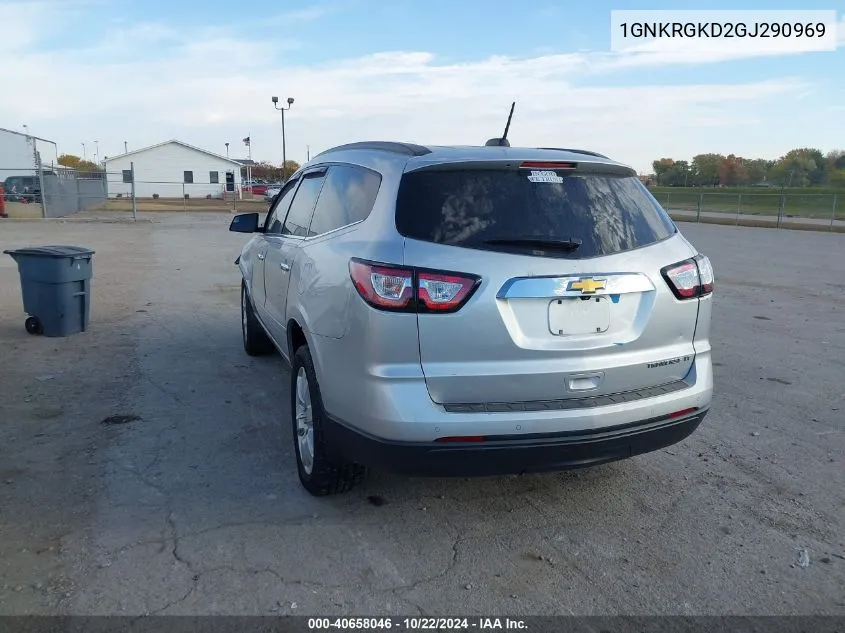 2016 Chevrolet Traverse 1Lt VIN: 1GNKRGKD2GJ290969 Lot: 40658046