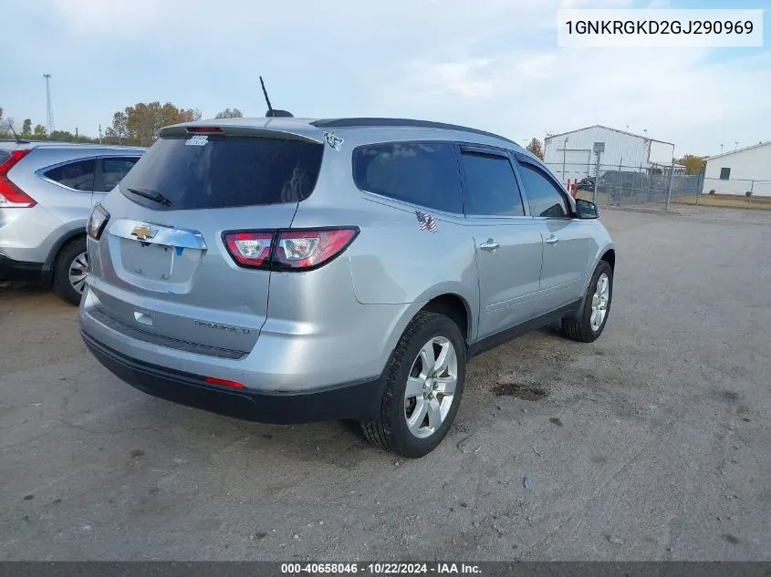 2016 Chevrolet Traverse 1Lt VIN: 1GNKRGKD2GJ290969 Lot: 40658046