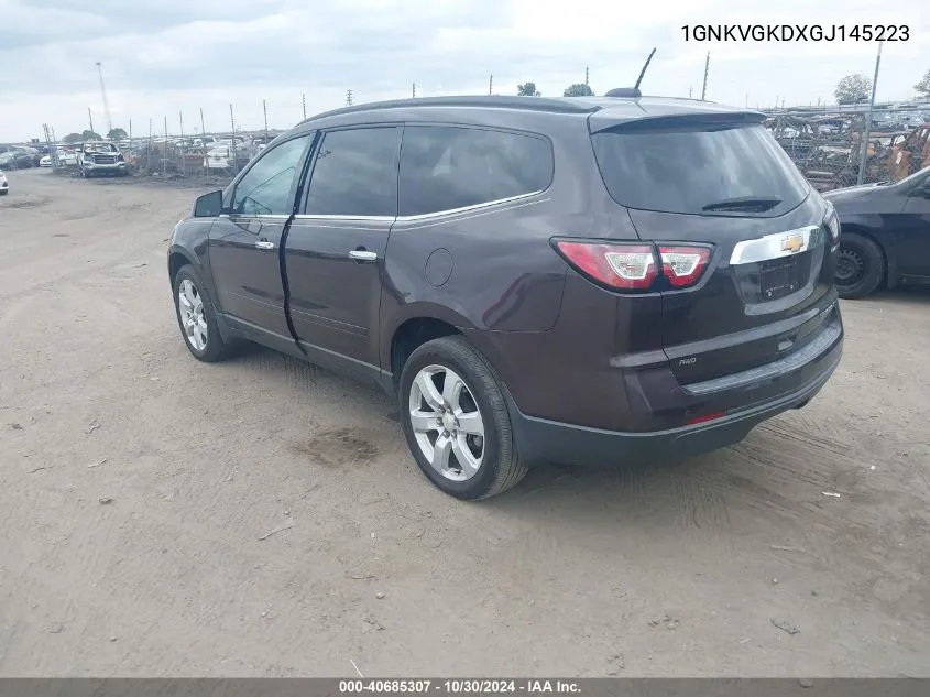 2016 Chevrolet Traverse 1Lt VIN: 1GNKVGKDXGJ145223 Lot: 40685307