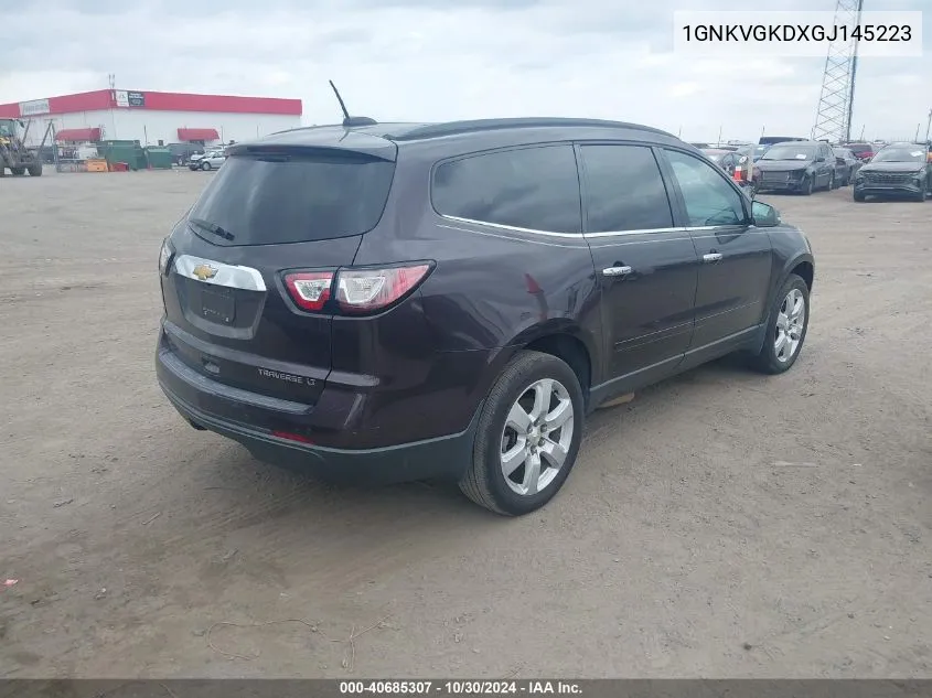 2016 Chevrolet Traverse 1Lt VIN: 1GNKVGKDXGJ145223 Lot: 40685307