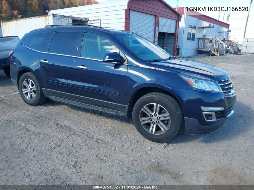 2016 Chevrolet Traverse 2Lt VIN: 1GNKVHKD3GJ166520 Lot: 40753502