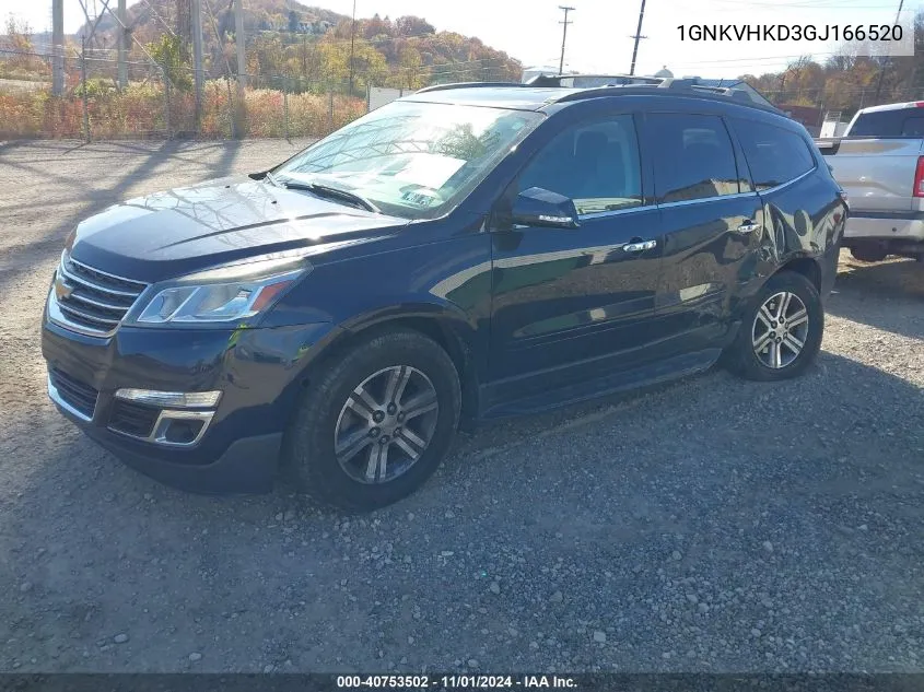 2016 Chevrolet Traverse 2Lt VIN: 1GNKVHKD3GJ166520 Lot: 40753502