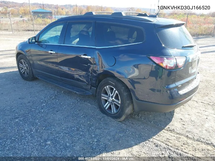 2016 Chevrolet Traverse 2Lt VIN: 1GNKVHKD3GJ166520 Lot: 40753502