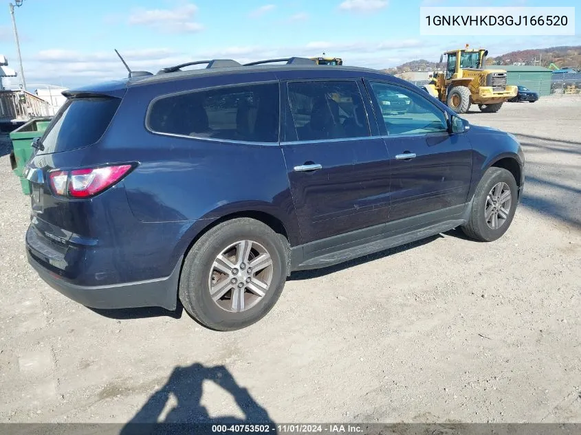 2016 Chevrolet Traverse 2Lt VIN: 1GNKVHKD3GJ166520 Lot: 40753502