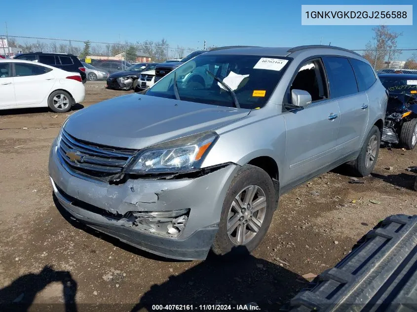 2016 Chevrolet Traverse 1Lt VIN: 1GNKVGKD2GJ256588 Lot: 40762161